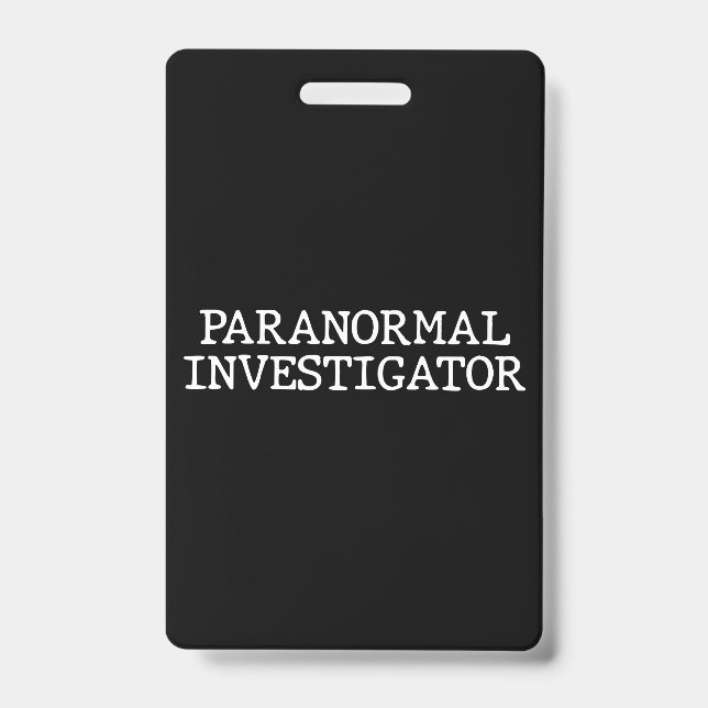 Tarjeta De Identificación Caza de fantasma paranormal EVP (Anverso)