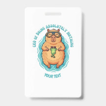 CEO divertido de Capybara de hacer nada personaliz