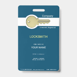 Tarjeta De Identificación Cerrajero