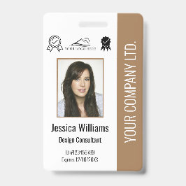Tarjeta De Identificación Certificación de foto de empleado personalizada Br