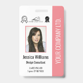 Tarjeta De Identificación Certificación de Foto de Empleado Personalizada ID
