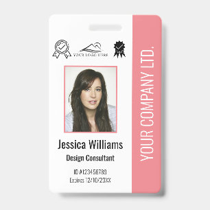 Tarjeta De Identificación Certificación de Foto de Empleado Personalizada ID