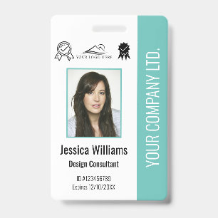 Tarjeta De Identificación Certificación de Foto de Empleado Personalizada ID