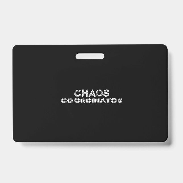 Tarjeta De Identificación chaos coordinator (Anverso)