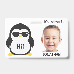 Tarjeta De Identificación Chapa de identificación personalizada para niños c