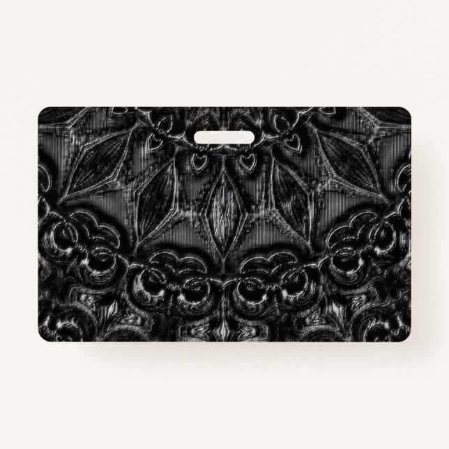 Tarjeta De Identificación Charcoal Mandala  (Anverso)