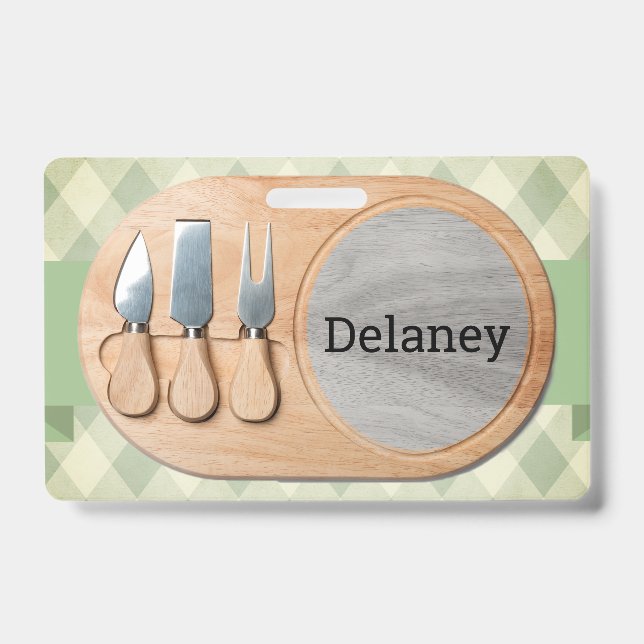 Tarjeta De Identificación Charcuterie del personalizado de Cheeseboard (Parte frontal)