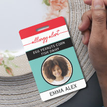 Chef Alerta de Alergia Alimentaria con Foto Person