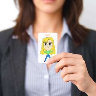 Tarjeta De Identificación chibi