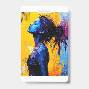Tarjeta De Identificación Chica inspiración belleza femenina amor destino