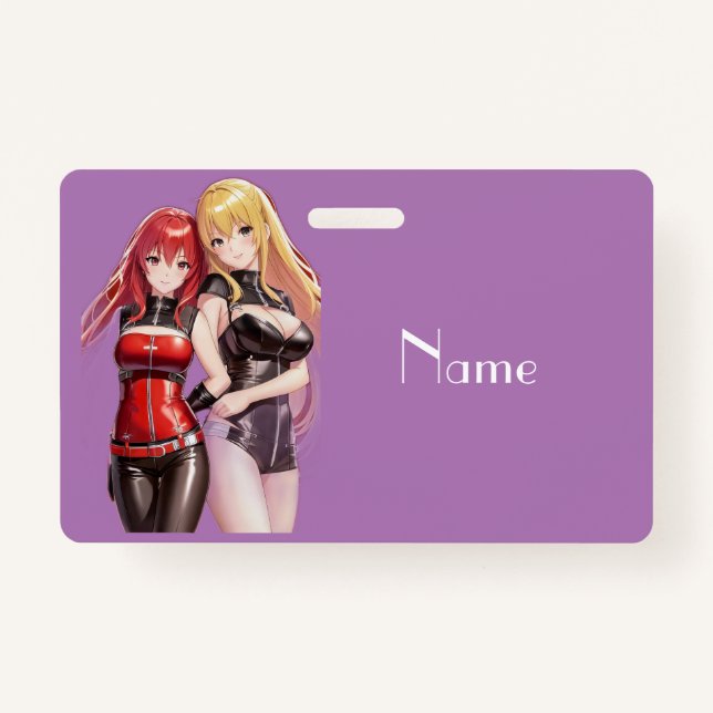 Tarjeta De Identificación Chicas Cuadros Anime Thunder_Cove (Anverso)