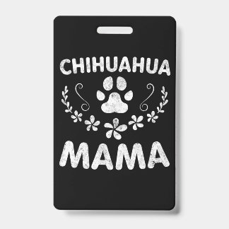 Tarjeta De Identificación Chihuahua Mama