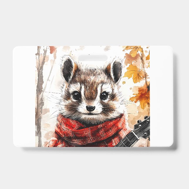 Tarjeta De Identificación Chipmunk Guitar Melody (Parte frontal)