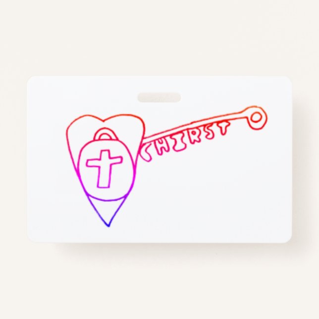 Tarjeta De Identificación Christ is the Key  (Anverso)