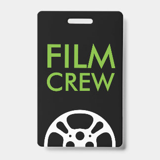 Tarjeta De Identificación Cine Reel Crew y Staff Lanyard