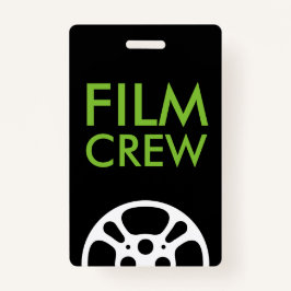 Tarjeta De Identificación Cine Reel Crew y Staff Lanyard