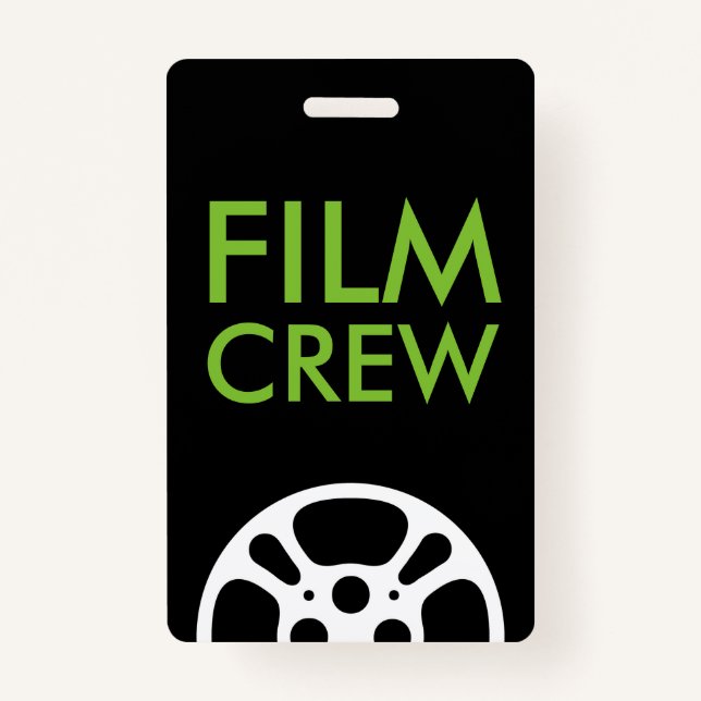 Tarjeta De Identificación Cine Reel Crew y Staff Lanyard (Anverso)