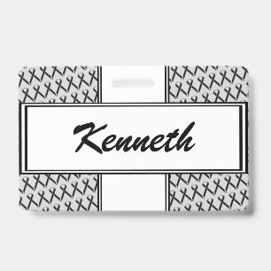 Tarjeta De Identificación Cinta Black Standard de Kenneth Yoncich