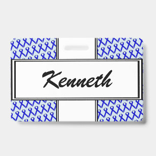 Tarjeta De Identificación Cinta Blue Standard de Kenneth Yoncich
