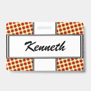 Tarjeta De Identificación Cinta del amante de Borgoña por Kenneth Yoncich