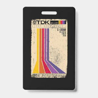 Tarjeta De Identificación Cinta retro vintage