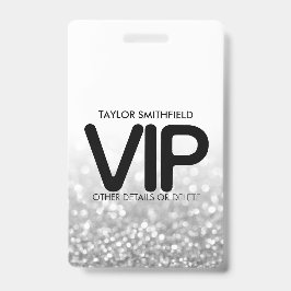 Tarjeta De Identificación Cintillo VIP de placa de identificación personaliz