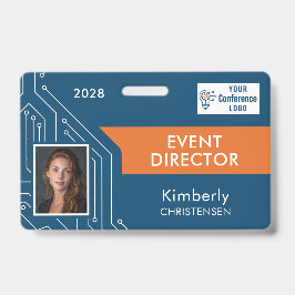 Tarjeta De Identificación Circuit Technology Event Director Photo ID Badge