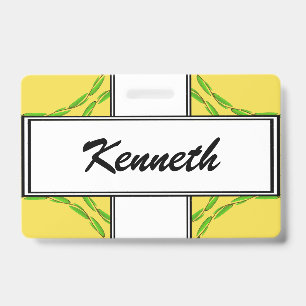 Tarjeta De Identificación Círculo de hojas por Kenneth Yoncich