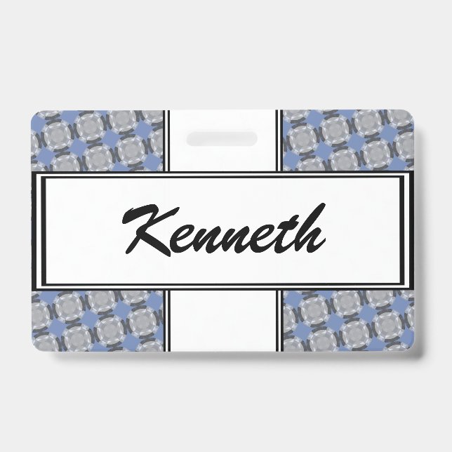 Tarjeta De Identificación Círculo Desvanecido de Kenneth Yoncich (Parte frontal)