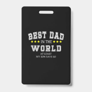 Tarjeta De Identificación Citas de abuelo Mejor papá del mundo
