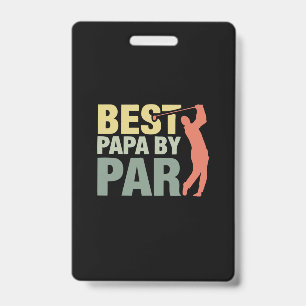 Tarjeta De Identificación Citas de abuelo Mejor Papá por Par Golf