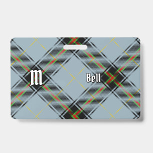 Tarjeta De Identificación Clan Bell Tartan