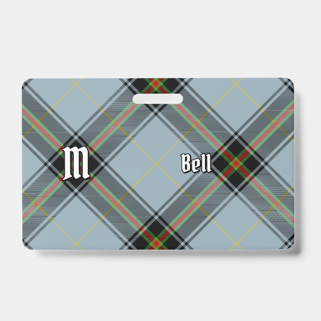 Tarjeta De Identificación Clan Bell Tartan (Anverso)