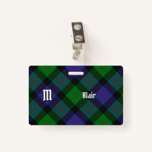 Clan Blair Tartan Badge