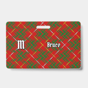 Tarjeta De Identificación Clan Bruce Tartan