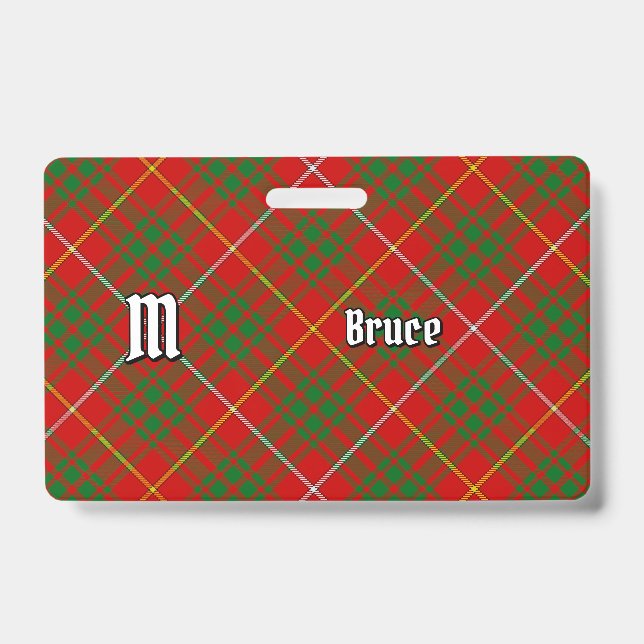 Tarjeta De Identificación Clan Bruce Tartan (Parte frontal)