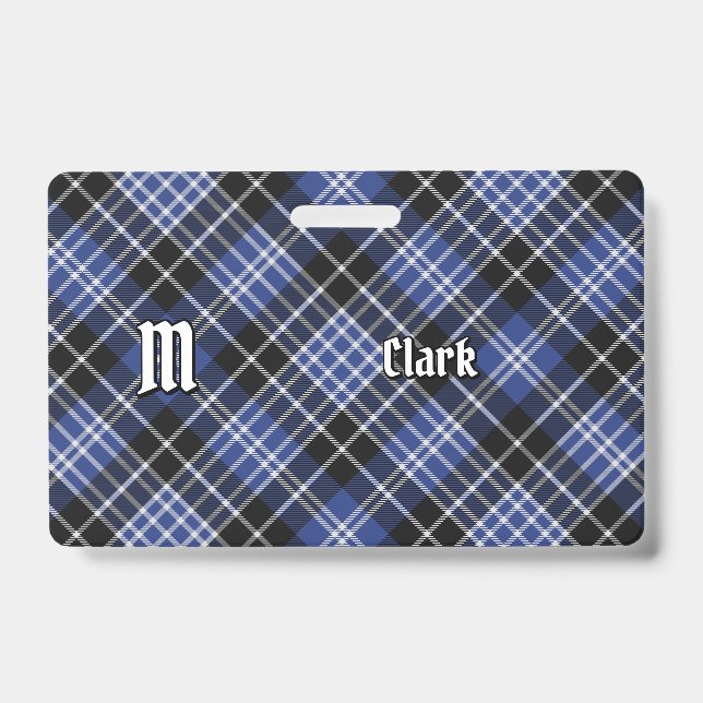 Tarjeta De Identificación Clan Clark Tartan (Anverso)
