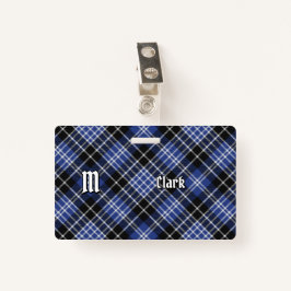 Tarjeta De Identificación Clan Clark Tartan