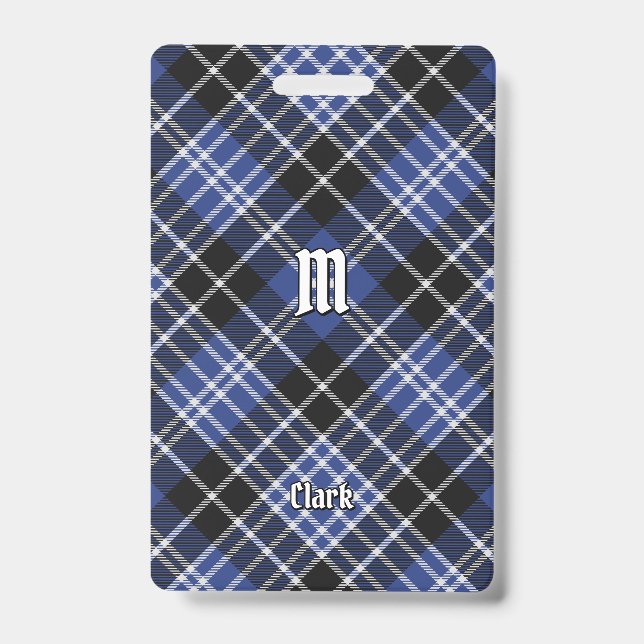 Tarjeta De Identificación Clan Clark Tartan (Anverso)
