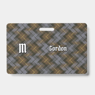 Tarjeta De Identificación Clan Gordon Weathered Tartan Badge