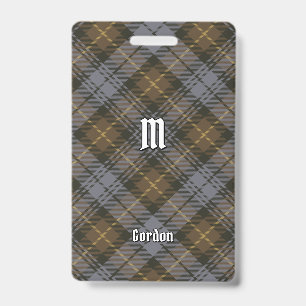 Tarjeta De Identificación Clan Gordon Weathered Tartan Badge