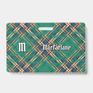 Tarjeta De Identificación Clan MacFarlane Ancient Hunting Tartán
