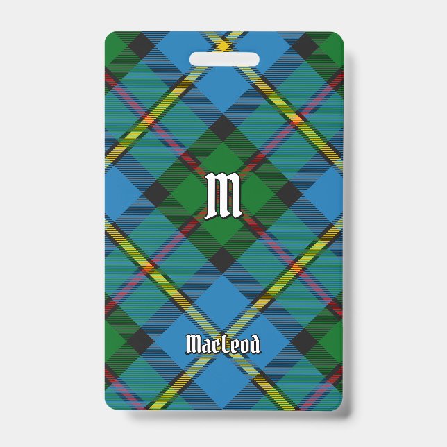 Tarjeta De Identificación Clan MacLeod Hunting Tartán (Front)