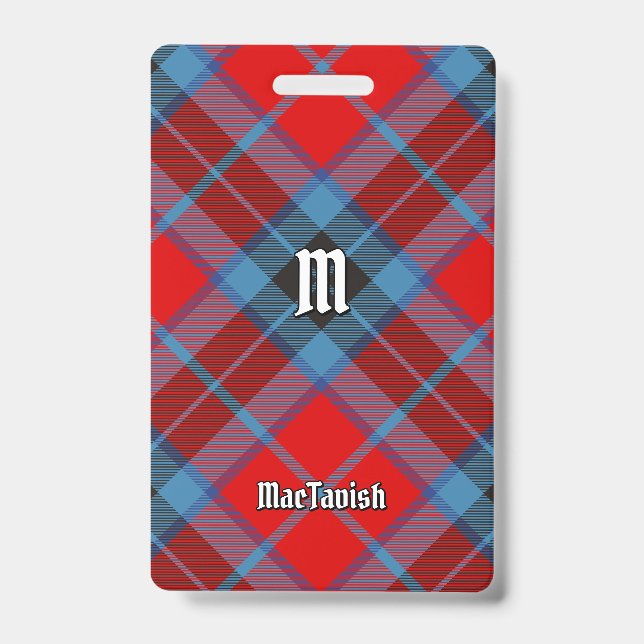 Tarjeta De Identificación Clan MacTavish Tartan (Anverso)