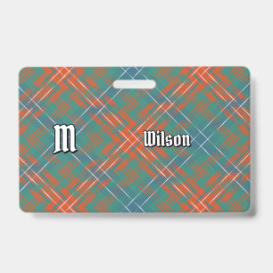 Tarjeta De Identificación Clan Wilson Ancient Tartán