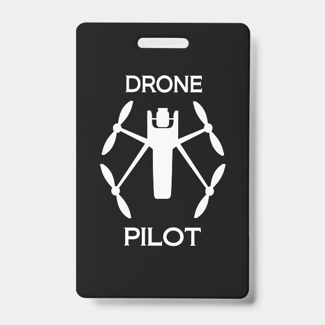 Tarjeta De Identificación Clases Piloto de Dron (Parte frontal)