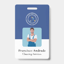 Tarjeta De Identificación Cleaning Company | Custom Logo Cleaning Service