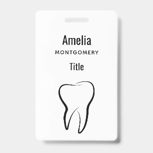 Tarjeta De Identificación Clínica Médica de Odontología Dental