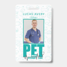 Clínica veterinaria Foto Azul moderno