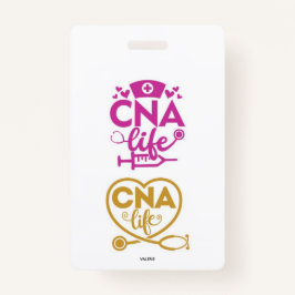 Tarjeta De Identificación CNA Life Name Badge